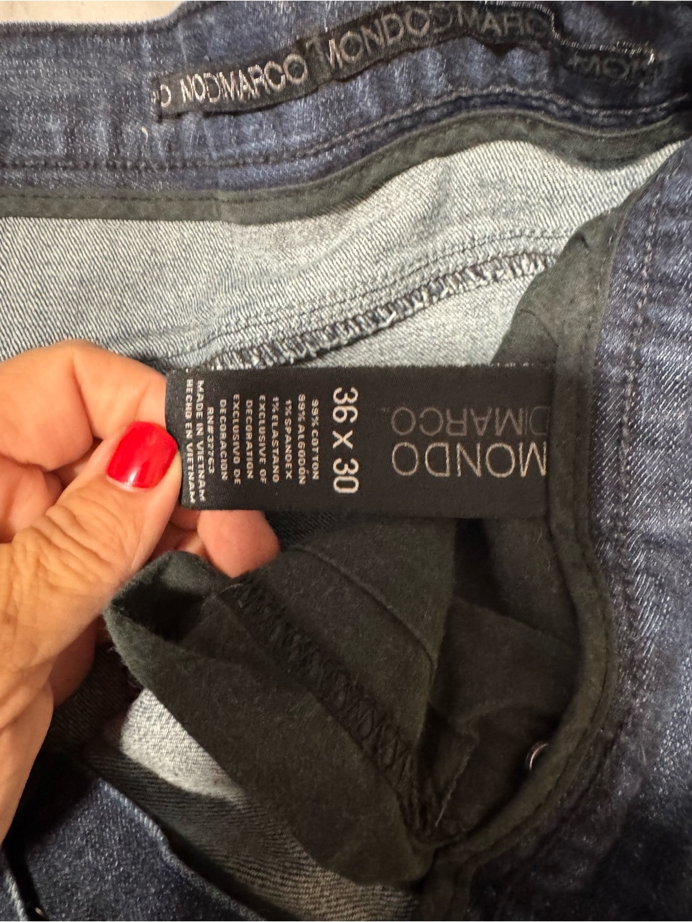 MONDO Marco Men’s Straight Jeans - Dark Blue